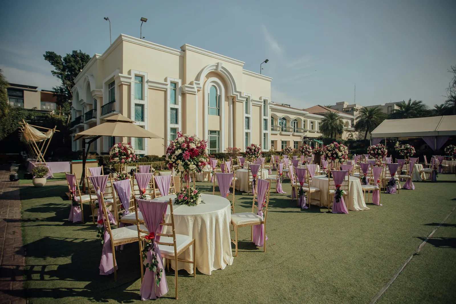 Event venue styled for a celebration